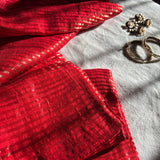 Prasanna Vadana Tussar silk by tissue stripes saree