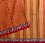 Tangerine Meeting Narayanpet cotton saree