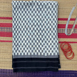 Memories of a monsoon handwoven double Ikat mercerised cotton with blouse