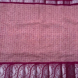 Santushti long border Madurai Sungudi with Tamil print