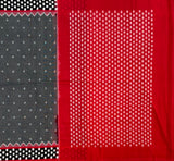 Checkmate handwoven double Ikat mercerised cotton with blouse