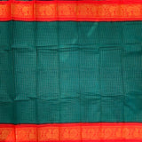 Hitaishi - Madurai Sungudi saree with zari kattam