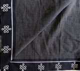 Tara handwoven Patteda Anchu saree baby kolam print with blouse