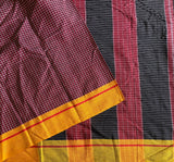 Vaachi handwoven Patteda Anchu saree with blouse