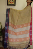 Shatadruka handwoven Patteda Anchu saree baby kolam print with blouse