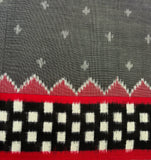 Checkmate handwoven double Ikat mercerised cotton with blouse