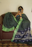 Paramaa handwoven Patteda Anchu saree BABY kolam print with blouse