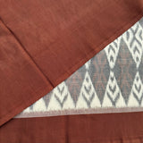 Kaju Katli et Chocolat handwoven double Ikat mercerised cotton with blouse