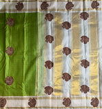 Yamini - pure silk Kanjivaram with Kalamkari applique