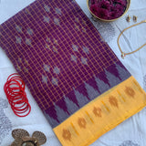 Fly me to the moon - handwoven Muthyampet saree