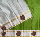 Yamini - pure silk Kanjivaram with Kalamkari applique