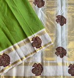Yamini - pure silk Kanjivaram with Kalamkari applique