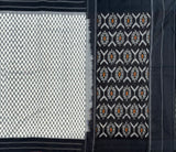 Memories of a monsoon handwoven double Ikat mercerised cotton with blouse
