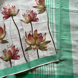Padma handwoven mangalgiri saree with lotuses