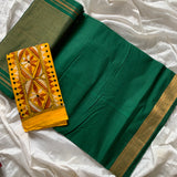 Walden - handwoven cotton Mangalgiri with Nizam border