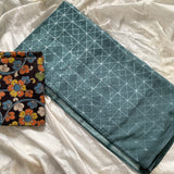 Wordscape - stitched Shibori mul cotton saree