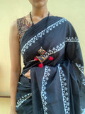 Barbara - printed mul cotton saree