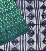 Honey, I… - stitched Shibori mul cotton saree