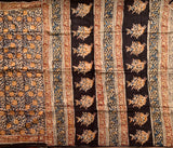 English rose garden - Kalamkari mul cotton hand block printed