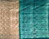 The woods - stitched Shibori mul cotton saree