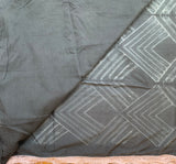 Grey daze - Shibori with hand crocheted borders