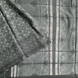 Wordscape - stitched Shibori mul cotton saree