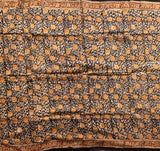 English rose garden - Kalamkari mul cotton hand block printed