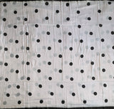 Mono - mul cotton saree with polka dots