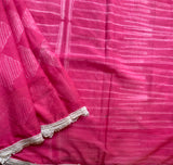 Bubble pop - Shibori with hand crocheted borders