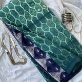 Honey, I… - stitched Shibori mul cotton saree