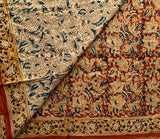 And yet, - Kalamkari mul cotton hand block printed