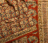 And yet, - Kalamkari mul cotton hand block printed