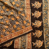English rose garden - Kalamkari mul cotton hand block printed