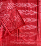 Pink symphony - stitched Shibori mul cotton saree