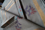 Krishnaveni - handwoven Uppada cotton sari with jamdani inlays