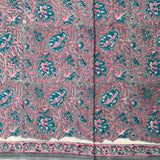 Cotton dress material, handblock printed - Sanganeri