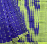 Indigo farm - handloom Mangalgiri cotton saree