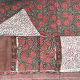 Cotton dress material, handblock printed - Sanganeri
