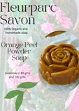Orange peel powder handmade exfoliating soap