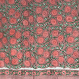 Cotton dress material, handblock printed - Sanganeri