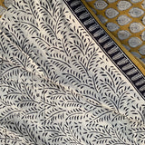 Cotton dress material, handblock printed - Sanganeri