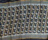 Narmada - hand block printed Ajrakh modal silk saree