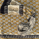 Cotton dress material, handblock printed - Sanganeri
