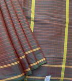 Spaceship above Mars - Devendra handwoven saree