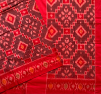 Gulkand - handwoven double Ikat, mercerised cotton