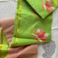 Padmasundari resham organza saree with Jamdani needlework