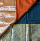 Devasena silk cotton Mangalgiri with paithani munia border