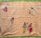 Aniha Bapu Ramayana print on Mangalgiri cotton