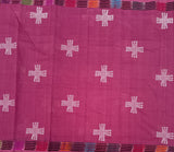 Sunday smiles kolam print on handloom Pasalapudi - The Maggam Collective