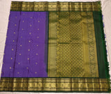 Ma म Nila handwoven pure silk Kanjivaram